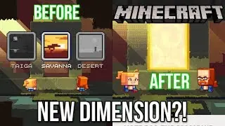 Minecraft - Possible Portal Dimension?! Biome Chooser Easter Egg (Minecon Earth)