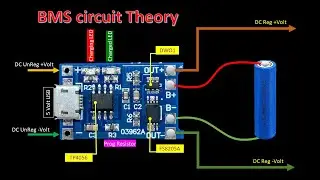 3.7v BMS working circuit explanation.