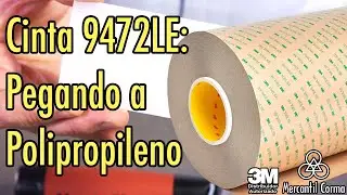 3M | Pegando a Polipropileno | Cinta 9472LE de Transferencia de Adhesivo