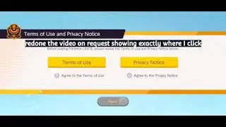 Pokemon Unite:Getting stuck on the terms and conditions page.(Take 2 Showing exactly where I click)