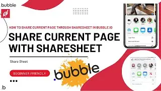 How to Share Current Page Through Share Sheet in Bubble.io | Sharing a Web Page in Bubble.io