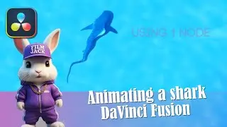 Animating a Shark in DaVinci Fusion with Grid Warp | Unusual but Awesome!