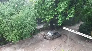 Река вышла из берегов Ялта 18 июня 2021 г.