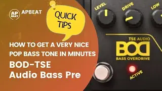 Free VST bass plugins tutorial: BOD-TSE Audio. How to get a very nice pop bass tone in minutes