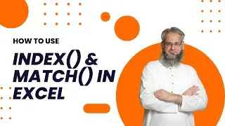 Index() & Match() function in Excel | Fun with MS Excel
