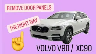 Volvo V90 remove Lock Actuator, Door Panels and Handle