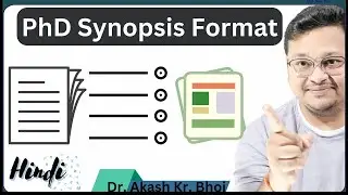 PhD Synopsis Format || Conceptual Framework for PhD Research Proposal || Hindi