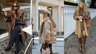 КОРИЧНЕВЫЙ- В МОДНЫХ АУТФИТАХ НА ЗИМУ 2023