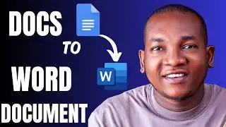 How to CONVERT a Google Doc to Microsoft Word Document in Docs Mobile App for iPhone