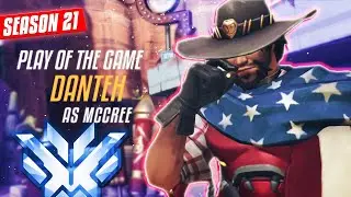 McCree 54 Eliminations in TOP 500 by DANTEH + POTG [OVERWATCH Gameplay S21]