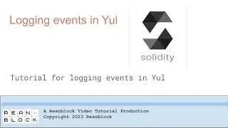 Logging events in Yul