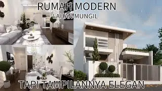 Desain rumah modern 7x13 m 3 kamar tidur mungil tapi mewah