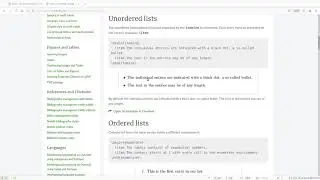 Basic Usage of the Latex Documentation