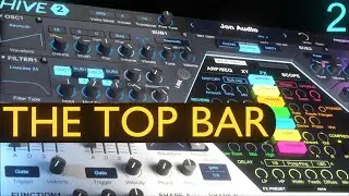 The Top Bar | u-he Hive 2 Tutorial Lesson 2