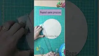 How to Find Centre of MDF Board / Lippan Art #ytshortsviral @activecreativebees