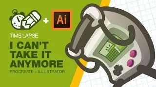 Timelapse Tuesday: I CAN'T! ~procreate + adobe illustrator.~