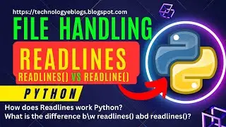 how to use readlines | difference between readline() and readlines() in python | file handling