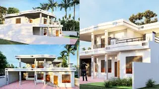 24 Marla Modern House Design| 58 Feet Front Architecture 2D Floor Planning with 3D Elevation Designs