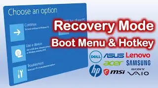 How to Enter Recovery Mode on Windows 10/11 | Boot Menu & Hotkey Guide