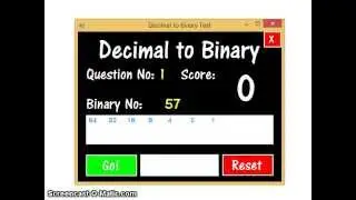 Decimal to Binary Conversion
