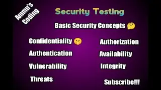 Security Testing ? | Basic Security Concepts (7) | Explanation in Tamil