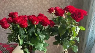 Шикарные цветы на день рождения мамы !