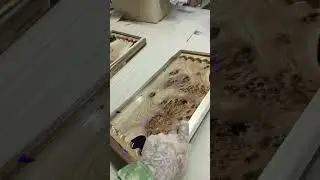 заливные нарды,каповый карагач,с эпоксидной смолой.