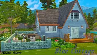2br Blue Cottage || The Sims 4 speed build