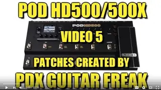 POD HD500 - Rock/Metal/Funk patches (video 5)