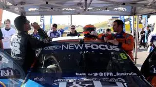 Ken Block swaps seats with V8 Supercar drivers Mark Winterbottom and Will Davison