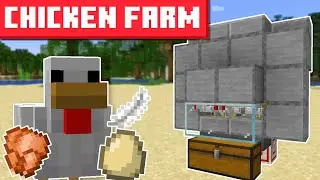 Minecraft Automatic Chicken Farm 1.21.11 - 26.1+ - EASY BUILD