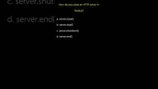 How do you close an HTTP server in Node js