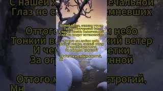 Божий Ангел, зимним утром… #shorts #песни #стихи #аннаахматова #миркниг
