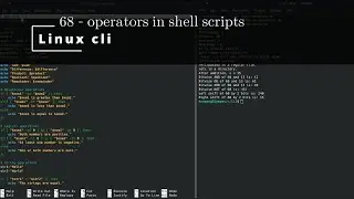 Linux CLI 68 🐧 operators in shell scripts