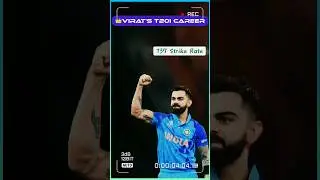 👑 Virat Kohli's T20I Career | Virat Kohli T20I RETIREMENT #shorts