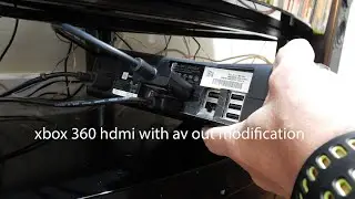xbox console hdmi with av out modification