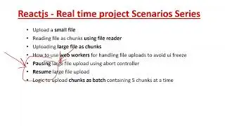 How to upload large file as chunks in Javascript/React ?