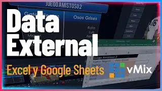 GT Title con Excel | Tutorial Vmix Data External