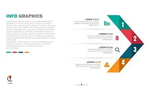 How to create multiple option arrow info graphic design using Illustrator CC | Design 12