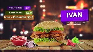 JUICY BURGER MENU in After Effects | Ivan Piatouski (Motion Design)