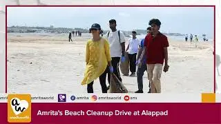 Amrita's Beach Cleanup Drive at Alappad
