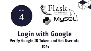 264 Login with Google | Verify Google ID Token in Python Flask | Python Flask MySQL Tutorials