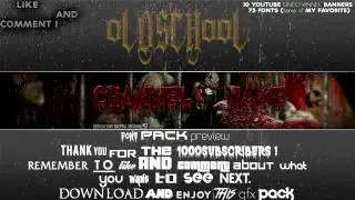 Best GFX Pack of 2014!  FREE YOUTUBE BANNERS/Templtates by TheYToLDSCHooL