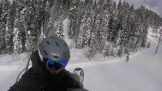Whistling Dixie With Hunter, Powder Day, 2017