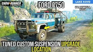Tuned Custom Suspension Upgrade Location *New* Ford F750 in Snow*Runner