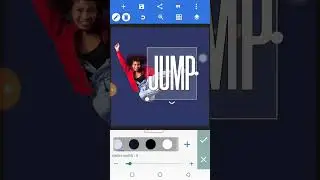 Outline text effect in Pixellab. 