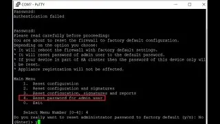 Sophos Firewall admin Reset a Forgotten Admin Password 