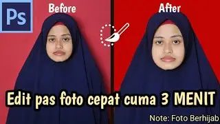 Edit Pas Foto HIJAB di photoshop mudah dengan Quick Selection tool