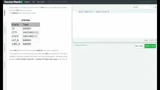 Hackerrank SQL Solution #9 Basic SQL - Weather Observation Station 4