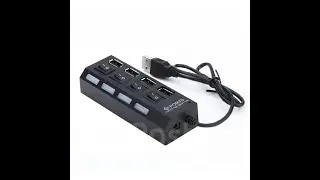 Обзор на USB хаб на 4 порта с кнопками включения. (Переходник для USB / Dream Tech)